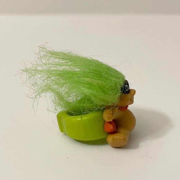 Vintage Troll Doll Halloween Masked Man Ring Troll Dolls Green - Picture 4 of 16